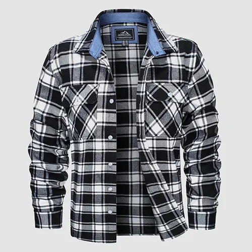 Chemise À Manches Longues Élégante Pour Hommes | Flanelle