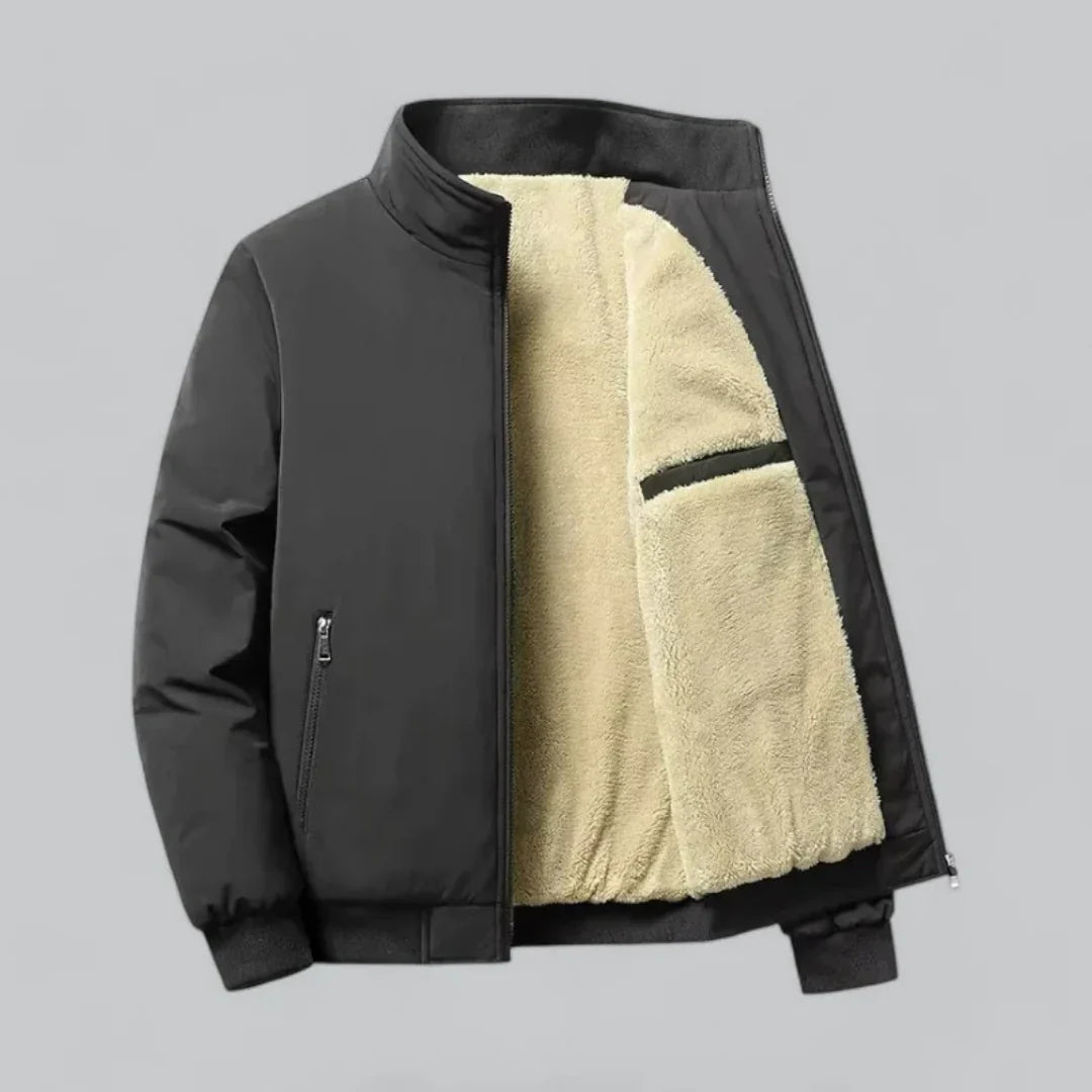 Hommes Manches Longues Hiver Veste Zippée | Chaud