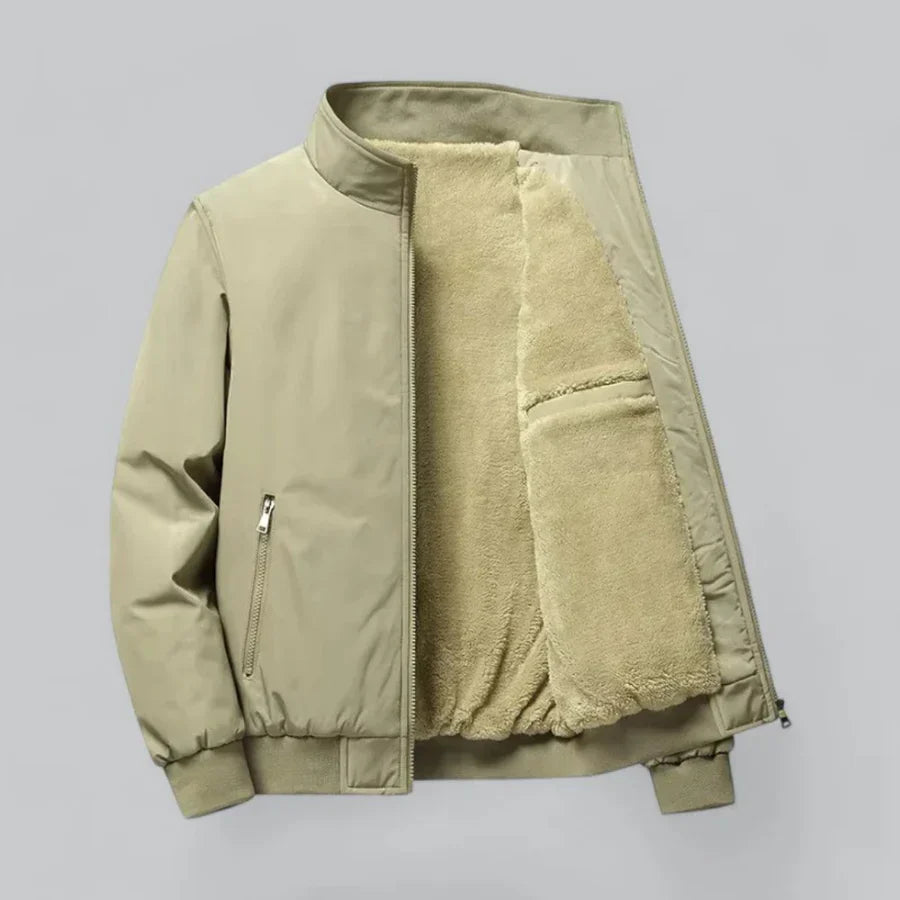 Hommes Manches Longues Hiver Veste Zippée | Chaud