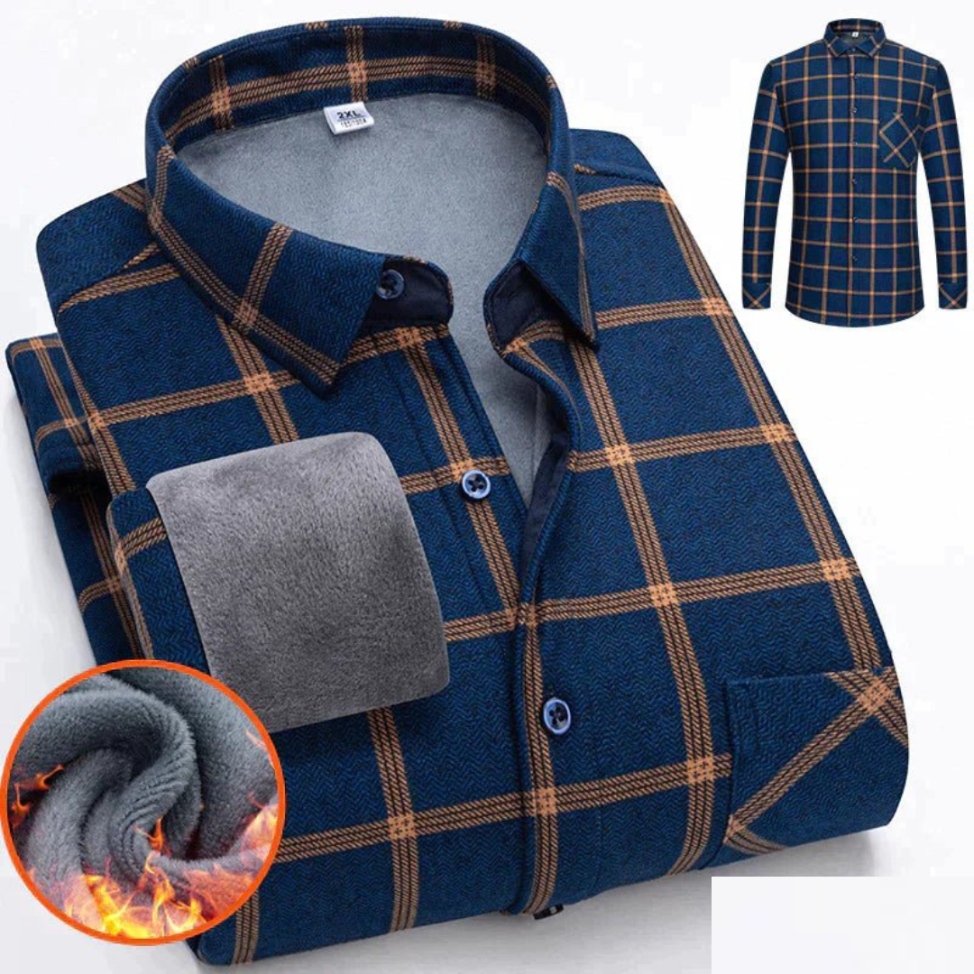 Homme Chemise Chaude Décontractée | Bouton En Bas