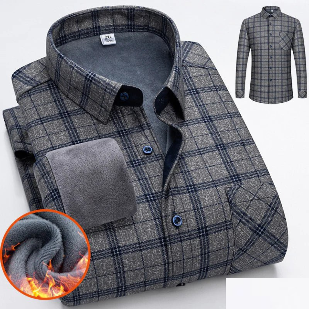 Homme Chemise Chaude Décontractée | Bouton En Bas
