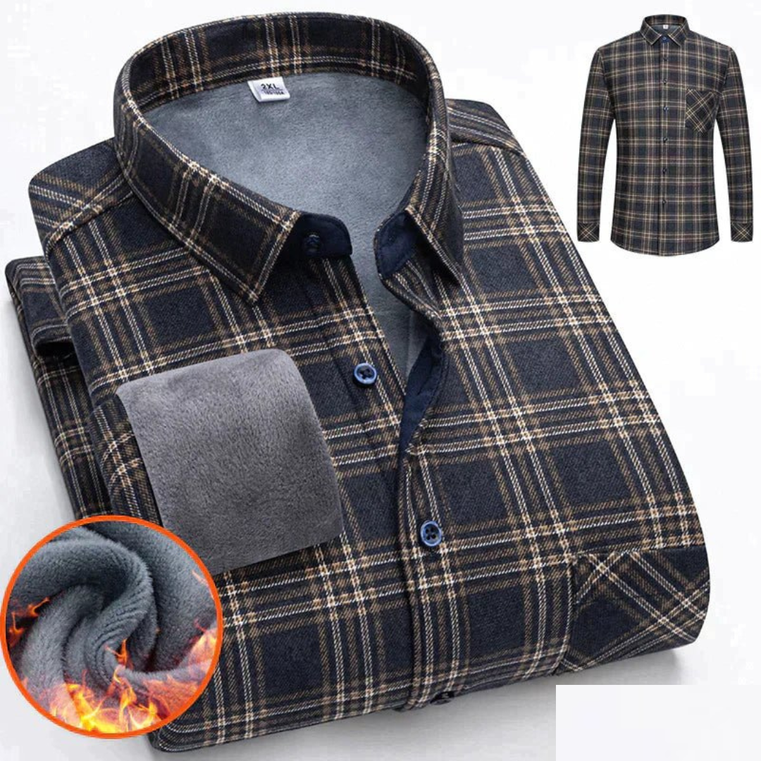 Homme Chemise Chaude Décontractée | Bouton En Bas
