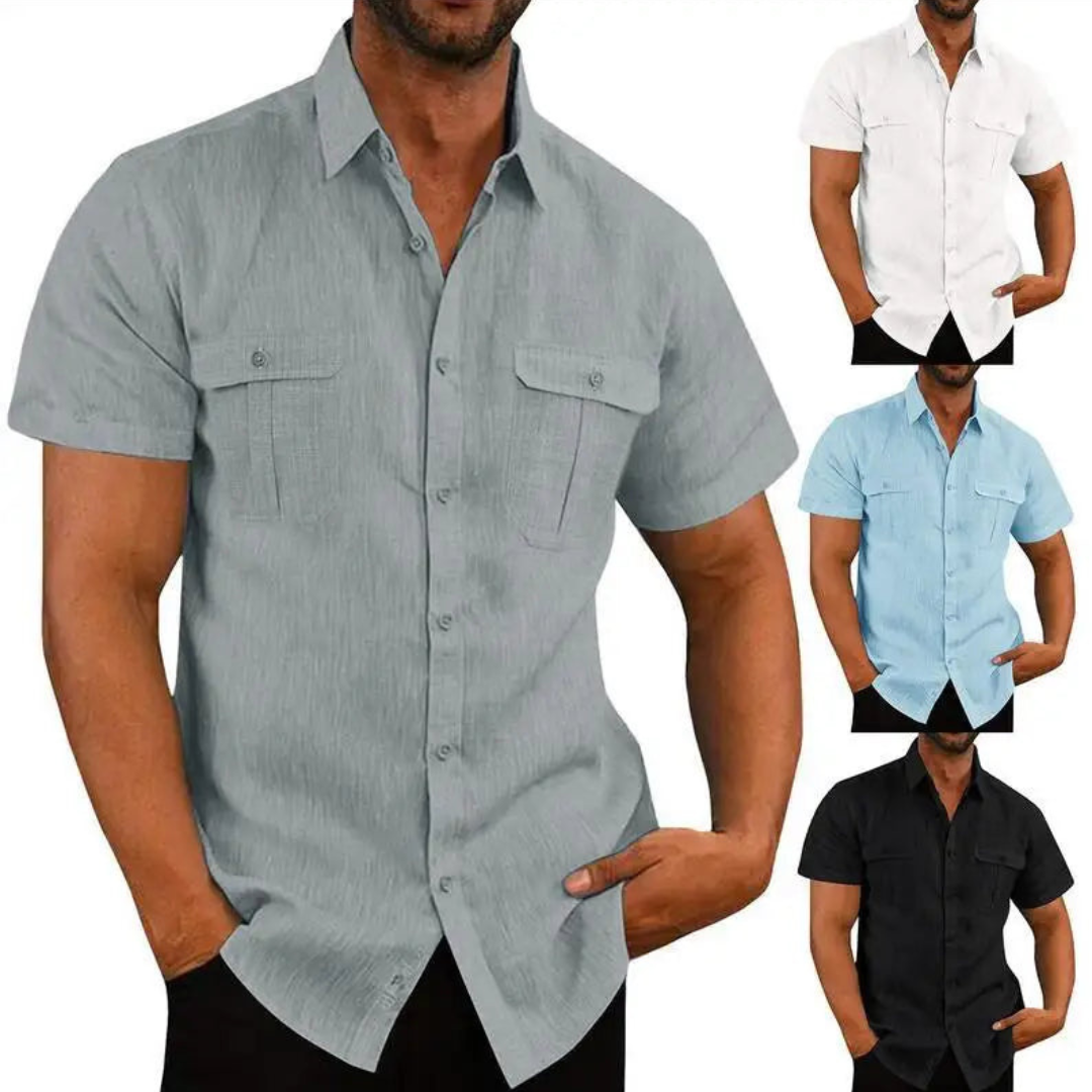 Chemise Hommes À Manches Courtes | Occasionnel