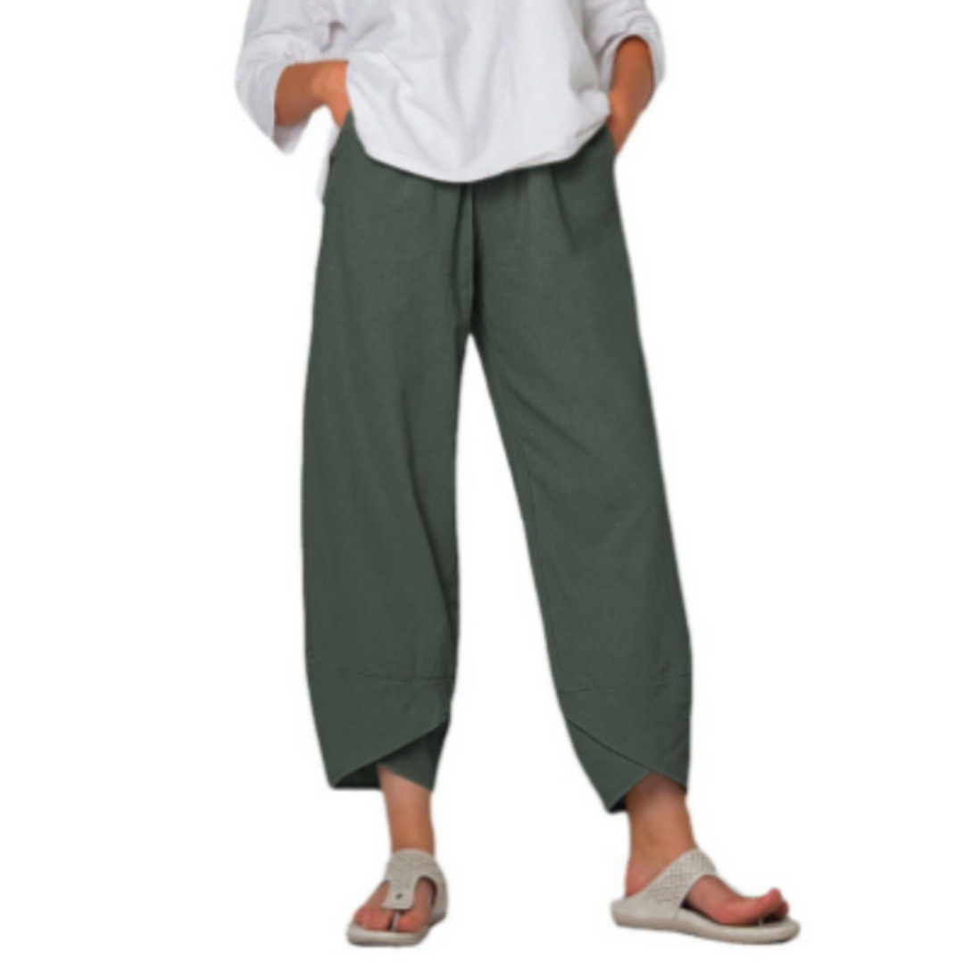 Pantalon Court D'été Pour Femme | Jambe Large