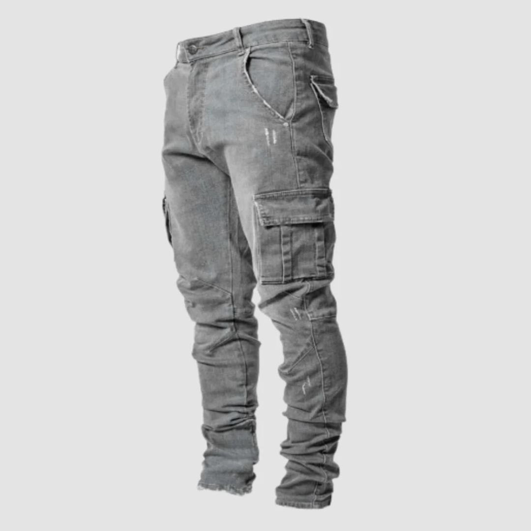 Hommes Pantalon Cargo Coupe Ajustée | Stylisé