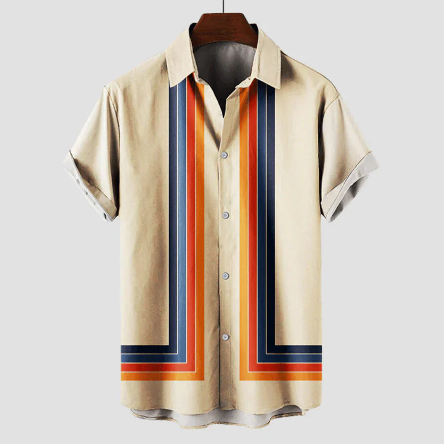 Hommes Chemise À Manches Courtes | Button En Bas