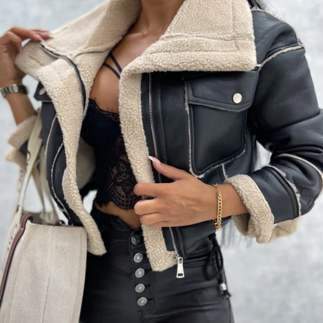Femmes Veste D'hiver Chaude À Fermeture Éclair | Court