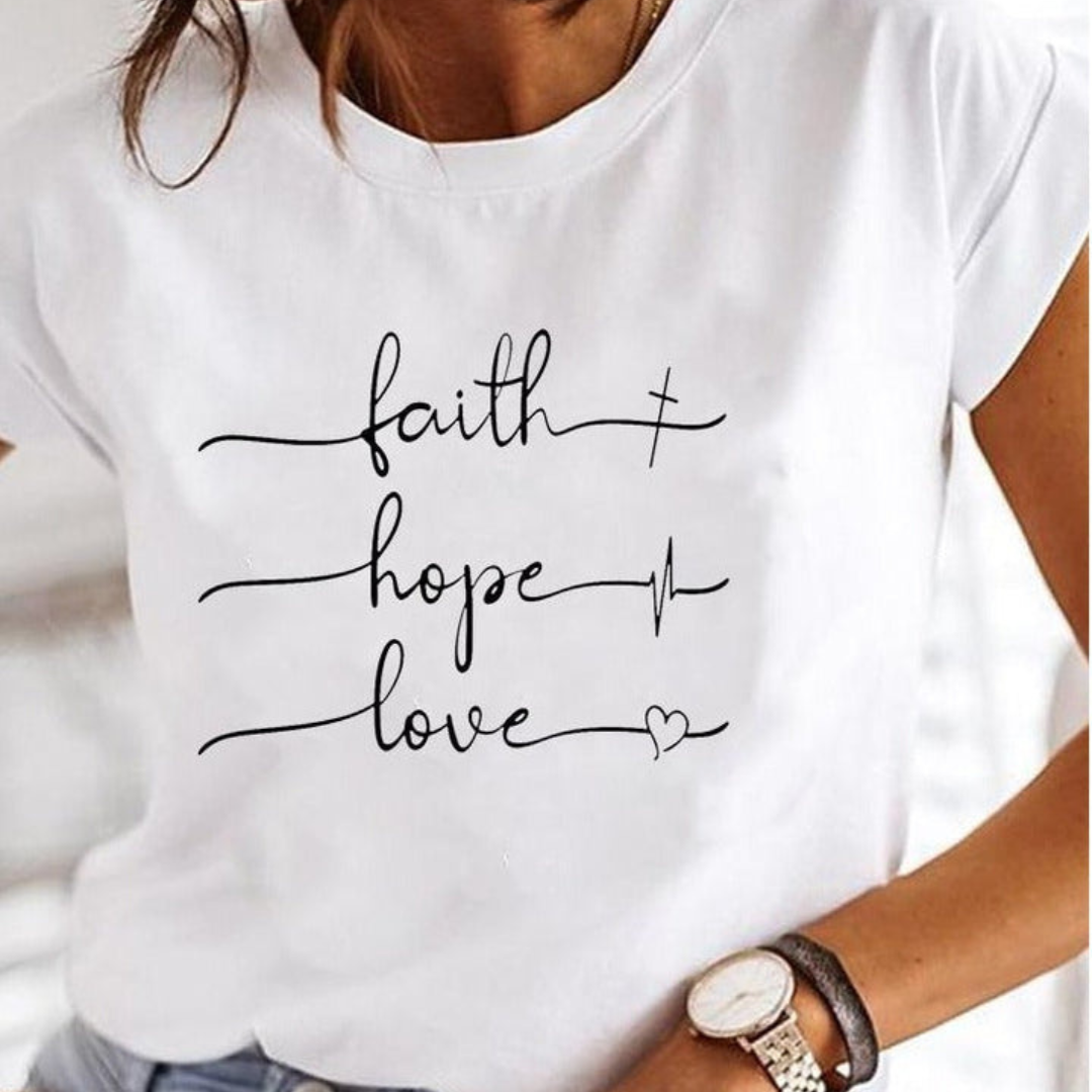 T-shirt Graphique D'été Pour Femme | Manches Courtes