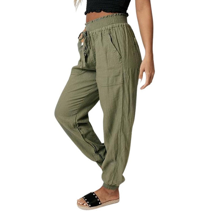 Pantalon De Jogging Décontracté Taille Mi-haute Pour Femme | Été