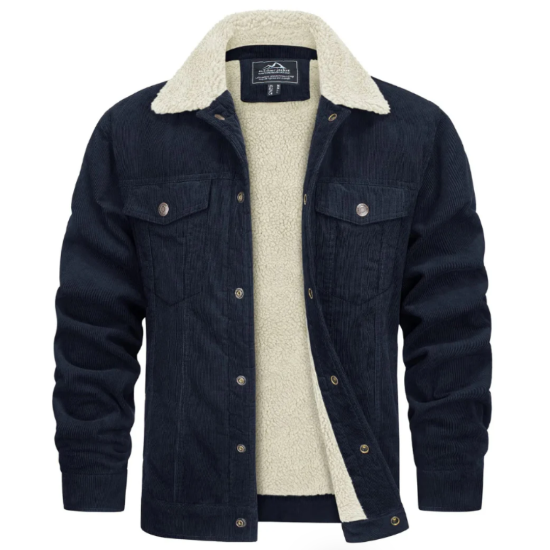 Veste D'hiver à Boutons Pour Hommes | Polaire