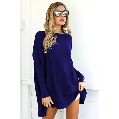 Top Oversize À Manches Longues Pour Femmes | Chaud