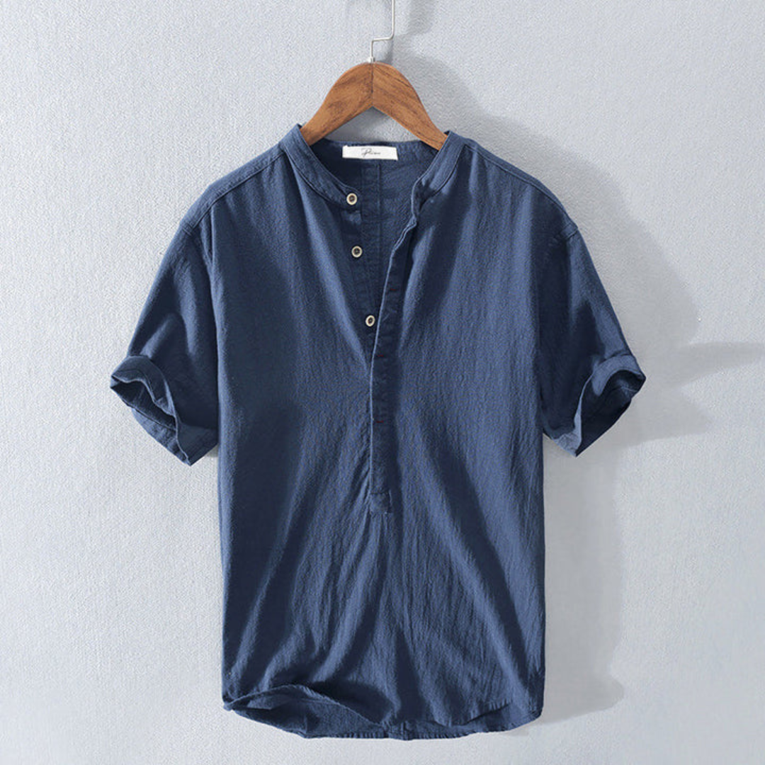 Chemise Henley Décontractée D'été Pour Hommes | Bohème
