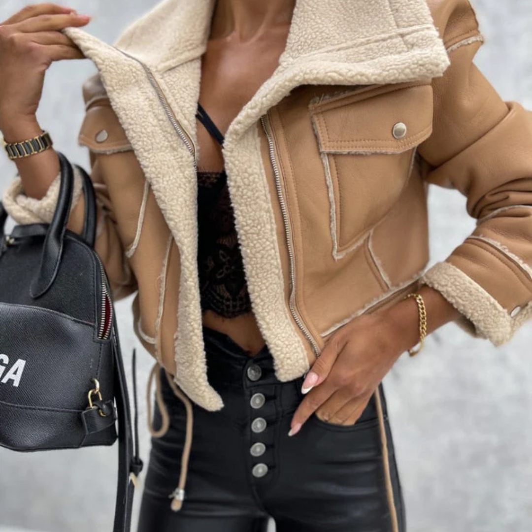 Femmes Veste D'hiver Chaude À Fermeture Éclair | Court