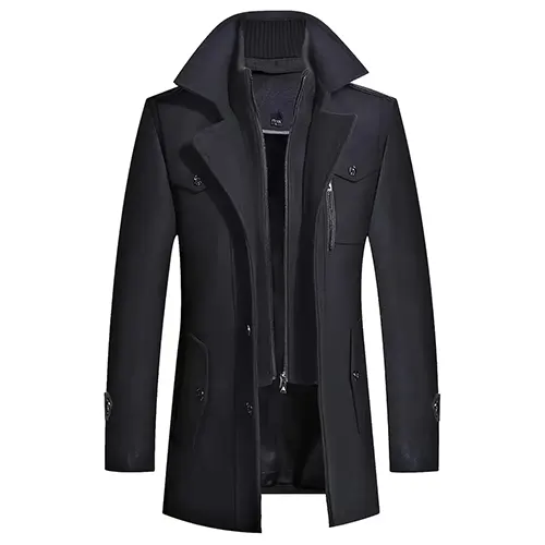 Manteau D'hiver Formel À Double Doublure Pour Hommes | Longues