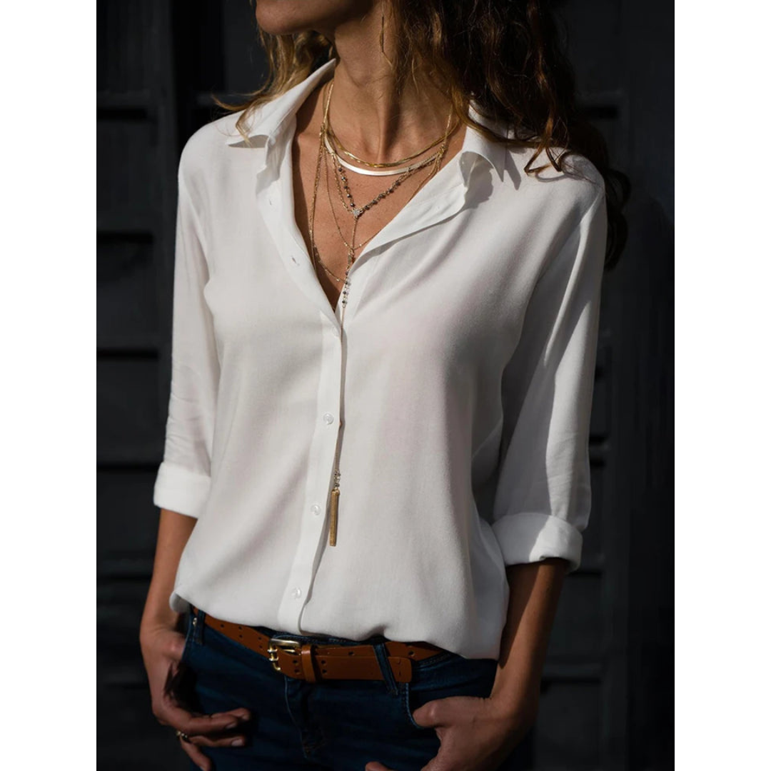 Chemisier D'été Semi-formelle Pour Femme | Manches Longues
