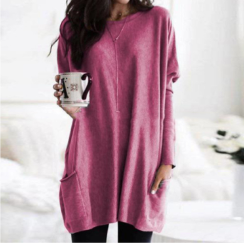 Haut À Manches Longues Surdimensionné Pour Femme | Long