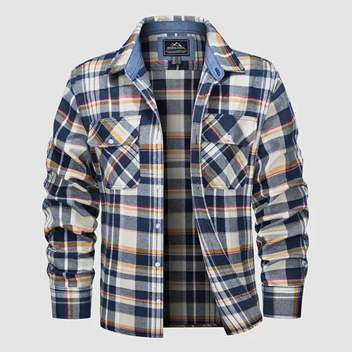 Chemise À Manches Longues Élégante Pour Hommes | Flanelle