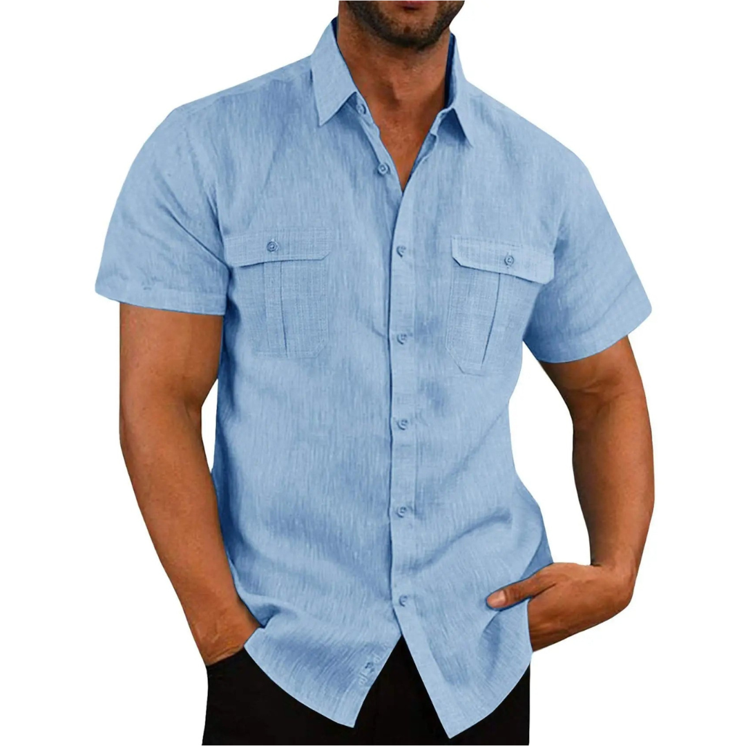 Chemise Hommes À Manches Courtes | Occasionnel