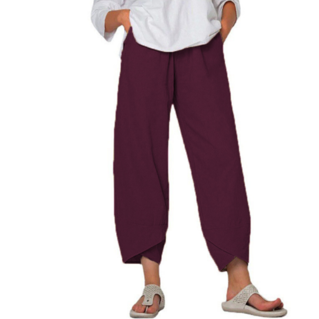 Pantalon Court D'été Pour Femme | Jambe Large