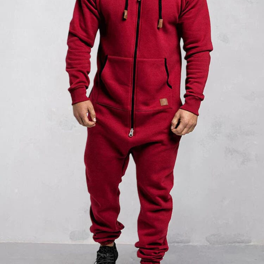 Combinaison D'hiver À Capuche Pour Hommes | Fermeture À Glissière
