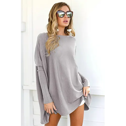 Top Oversize À Manches Longues Pour Femmes | Chaud