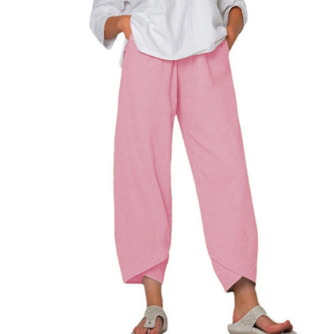 Pantalon Court D'été Pour Femme | Jambe Large