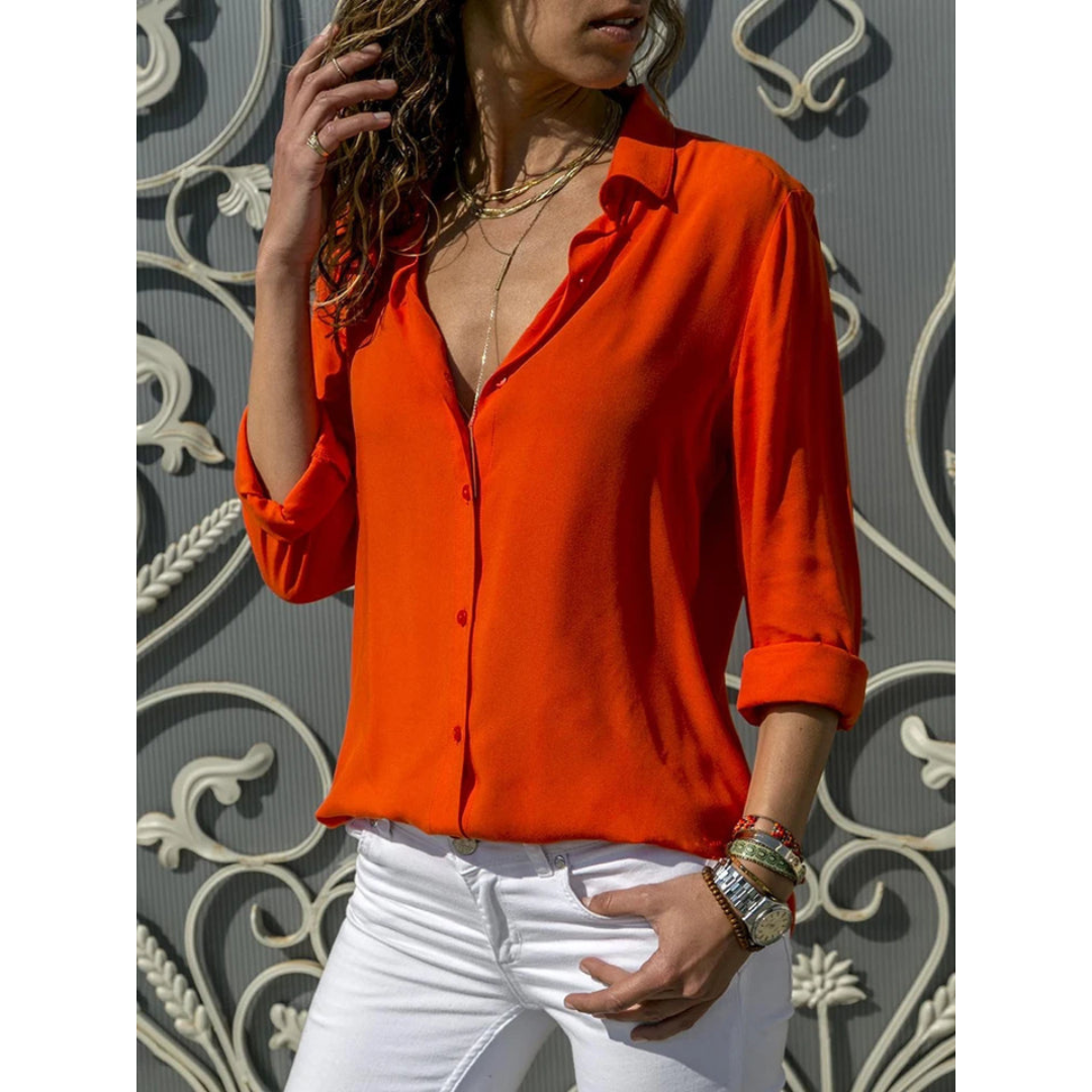 Chemisier D'été Semi-formelle Pour Femme | Manches Longues