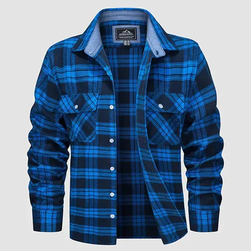 Chemise À Manches Longues Élégante Pour Hommes | Flanelle
