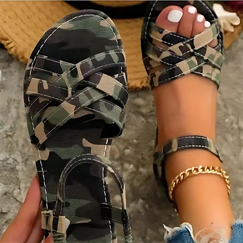 Sandales D'été À Lanières Trendy Pour Femmes | Plates