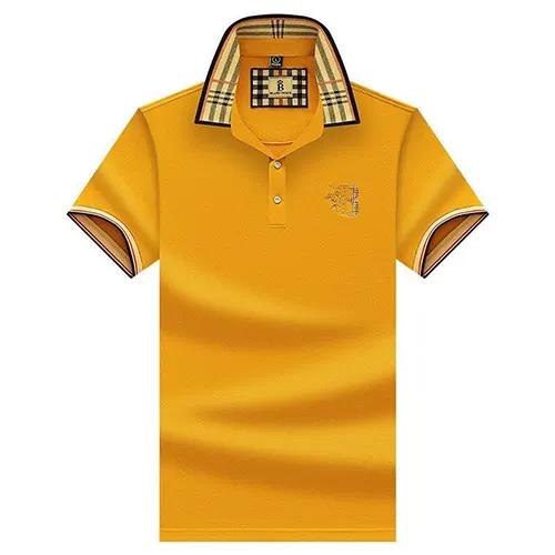 Polo Décontracté À Rayures Pour Hommes | Manches Courtes
