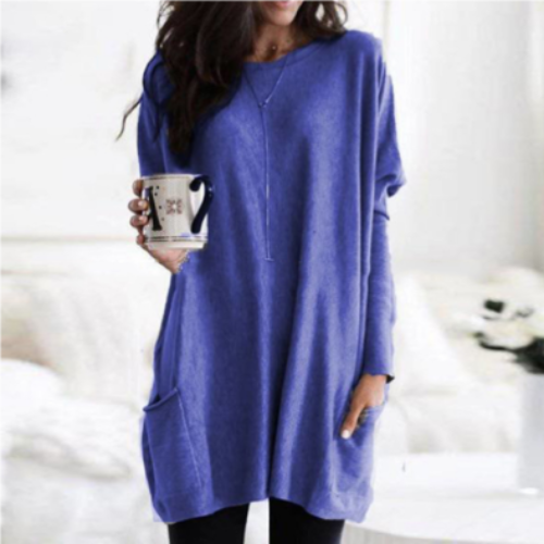 Haut À Manches Longues Surdimensionné Pour Femme | Long