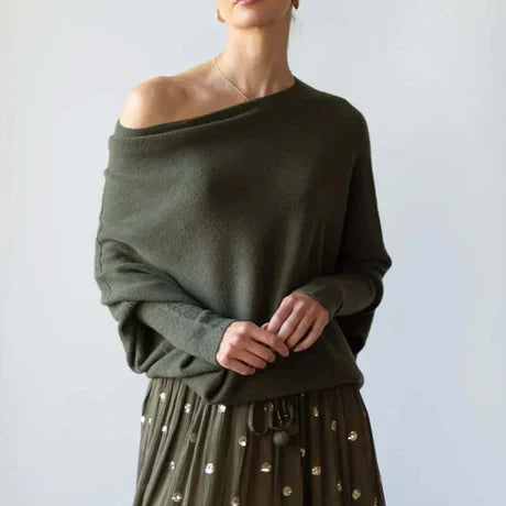 Top Drapé À Manches Longues Pour Femmes | Chaud