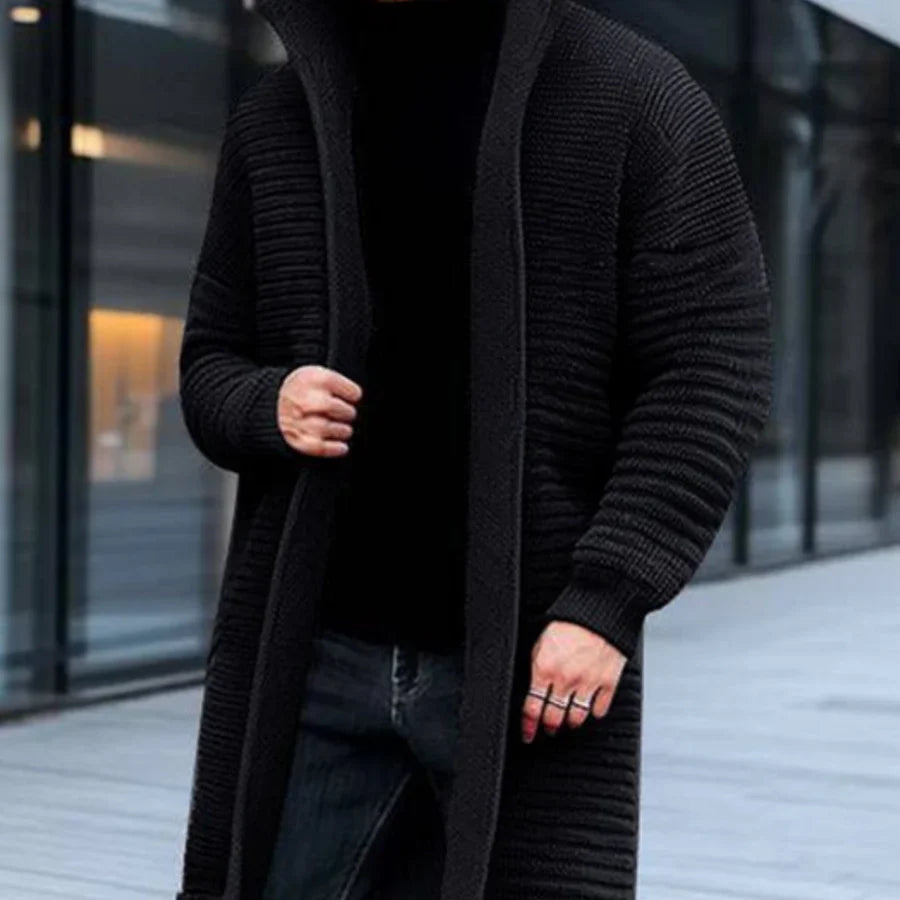 Hommes Tricot D'hiver Cardigan | Longue