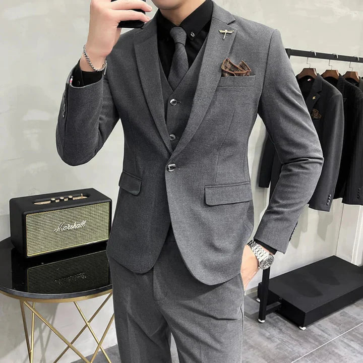 Hommes Coupe Slim Ensemble Trois Pièces | Formel