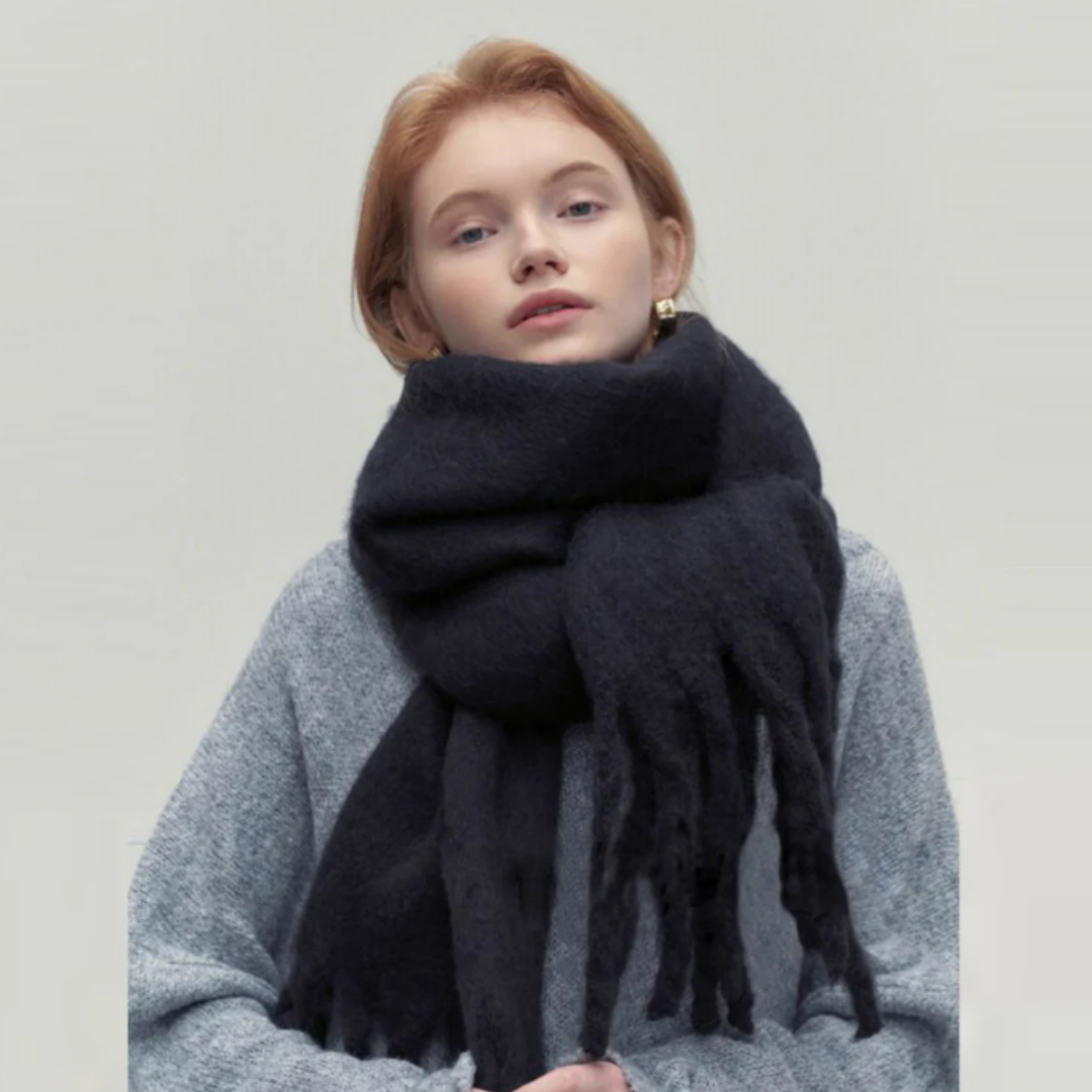 Echarpe épaisse Et Douce Pour Femmes En Hiver | Tricotée