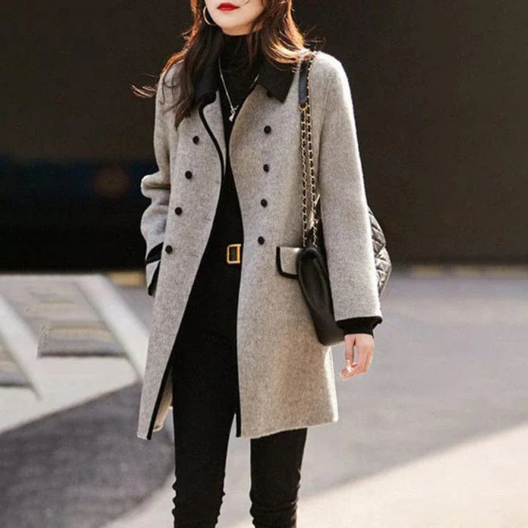 Femmes Manches Longues Trench Manteau D'hiver | Longue
