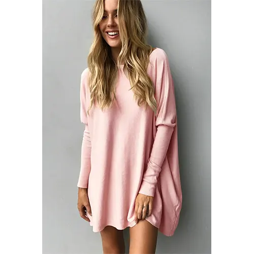 Top Oversize À Manches Longues Pour Femmes | Chaud