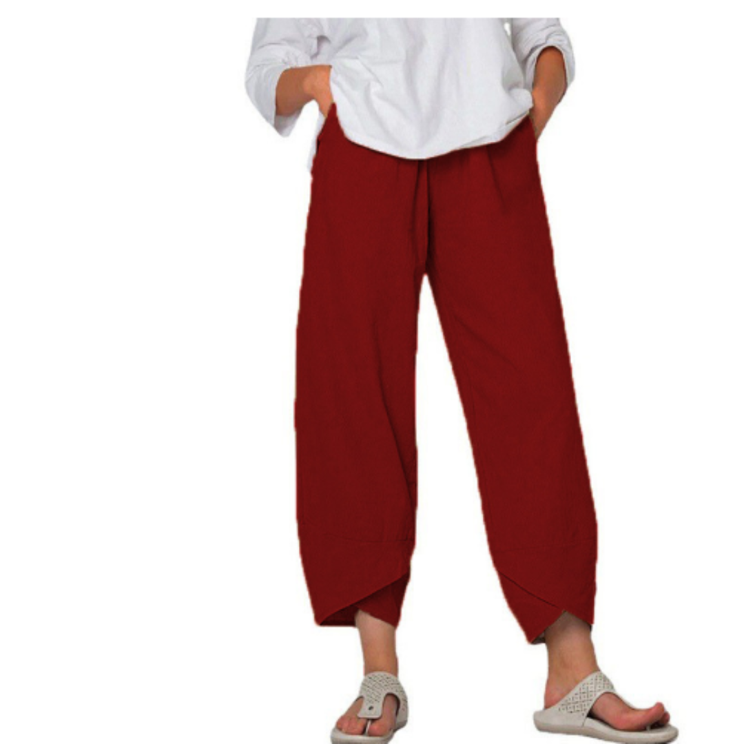 Pantalon Court D'été Pour Femme | Jambe Large