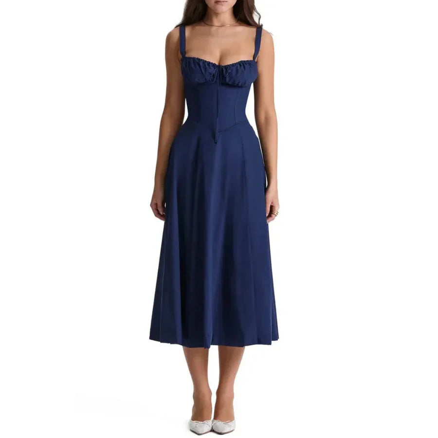 Femmes Robe Élégante Sans Manches | Midi