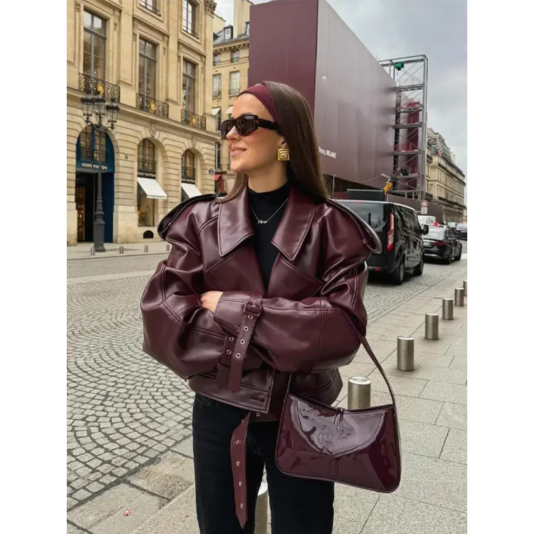 Isabeliao | Veste Chaud Manches Longue Pour Femme | Courte