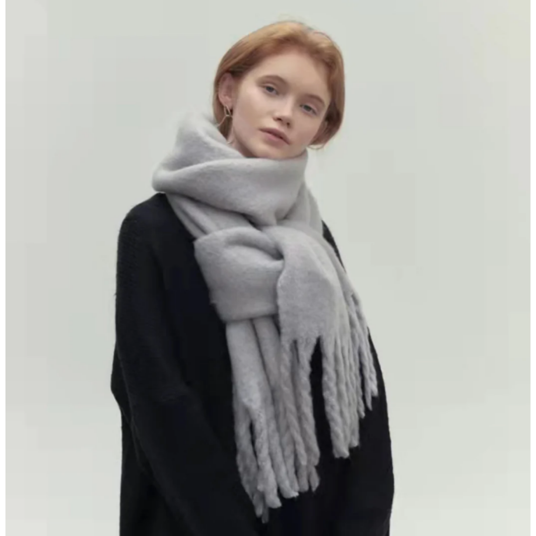Echarpe épaisse Et Douce Pour Femmes En Hiver | Tricotée