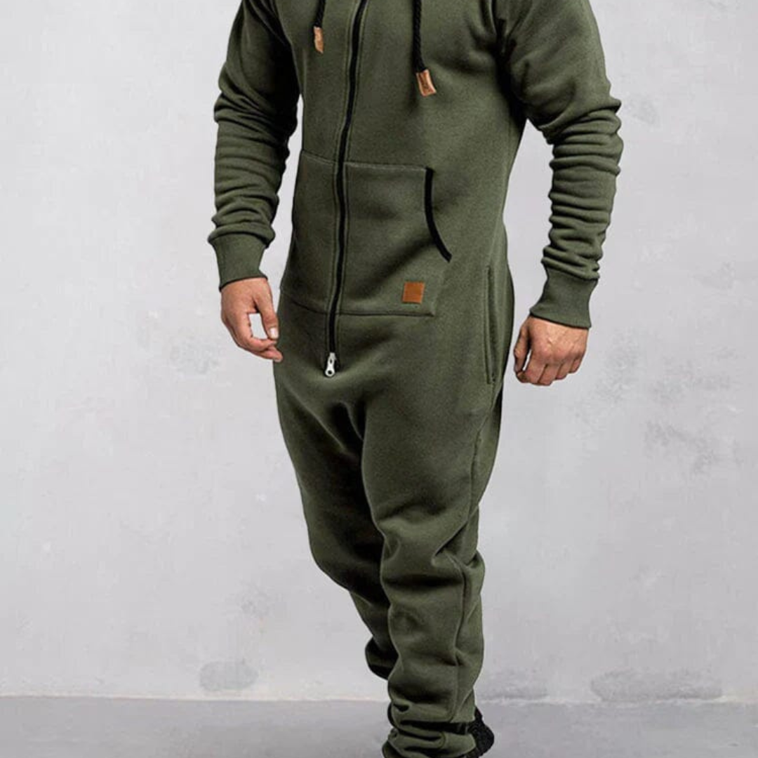 Combinaison D'hiver À Capuche Pour Hommes | Fermeture À Glissière