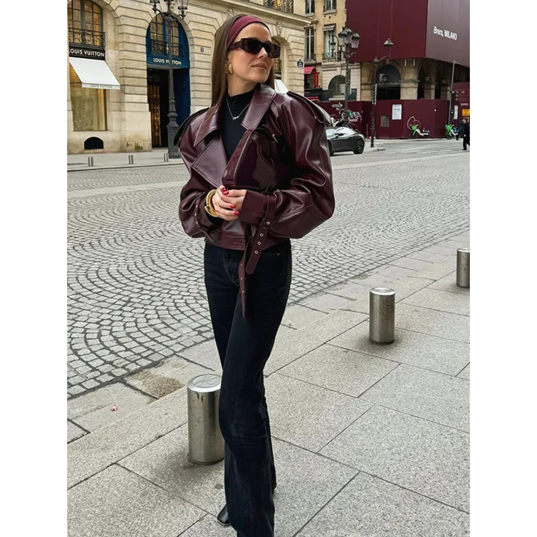 Isabeliao | Veste Chaud Manches Longue Pour Femme | Courte
