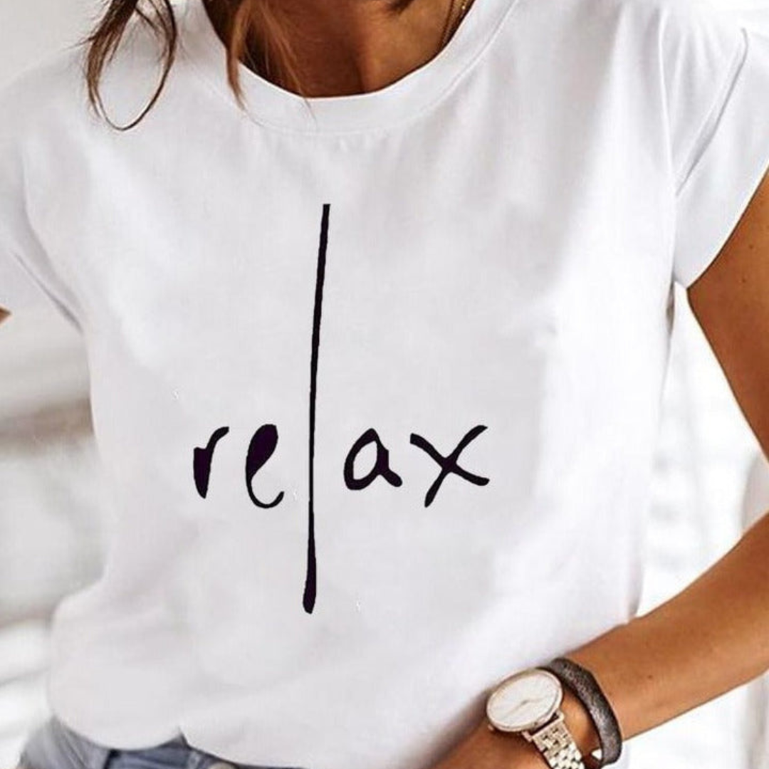 T-shirt Graphique D'été Pour Femme | Manches Courtes