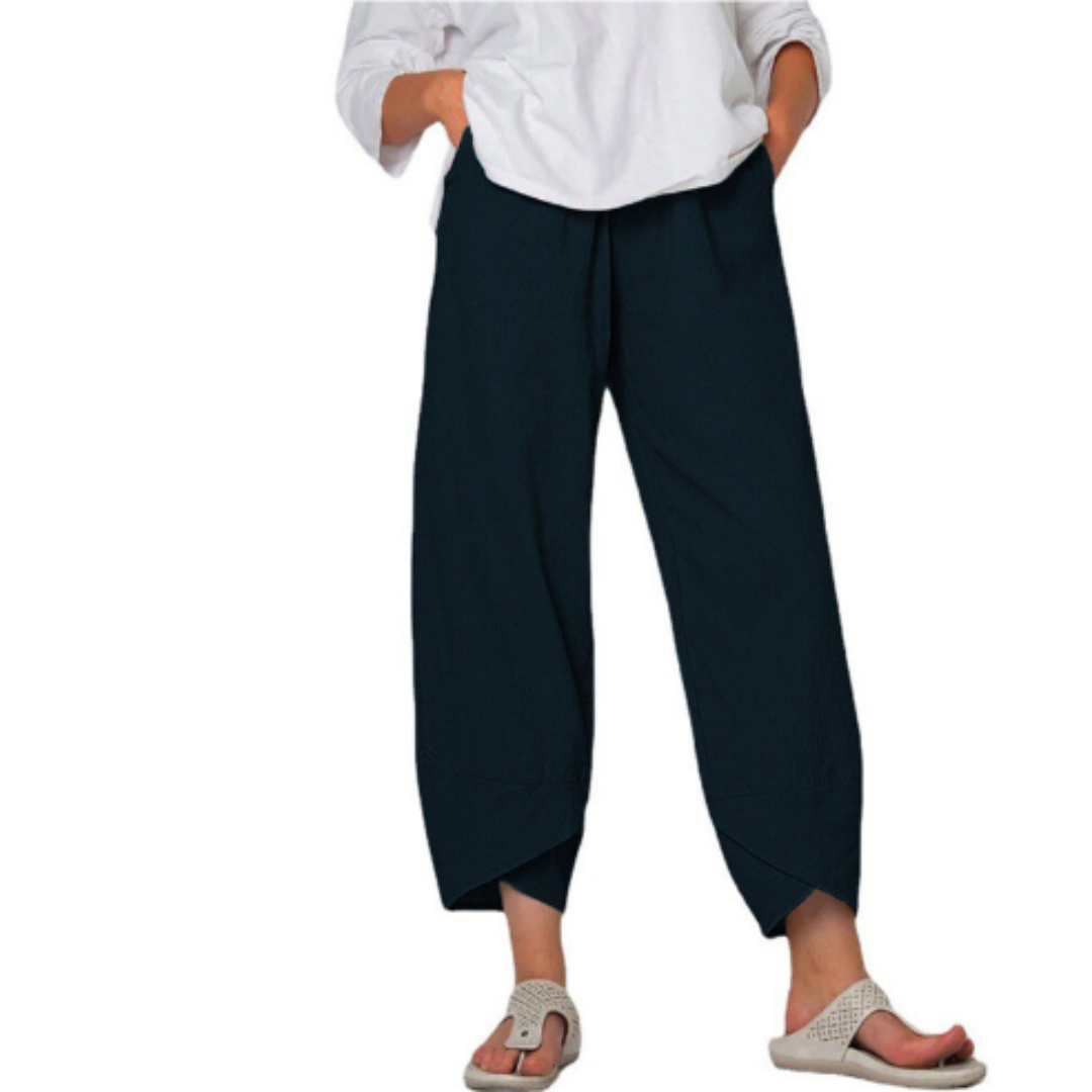 Pantalon Court D'été Pour Femme | Jambe Large