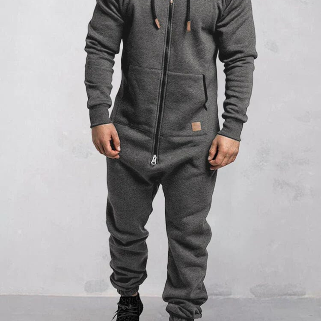 Combinaison D'hiver À Capuche Pour Hommes | Fermeture À Glissière