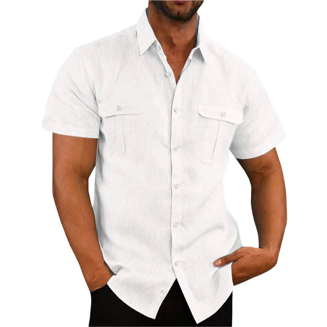 Chemise Hommes À Manches Courtes | Occasionnel