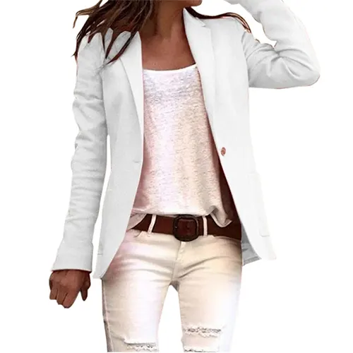 Blazer De Travail Décontracté Pour Femmes | Manches Longues