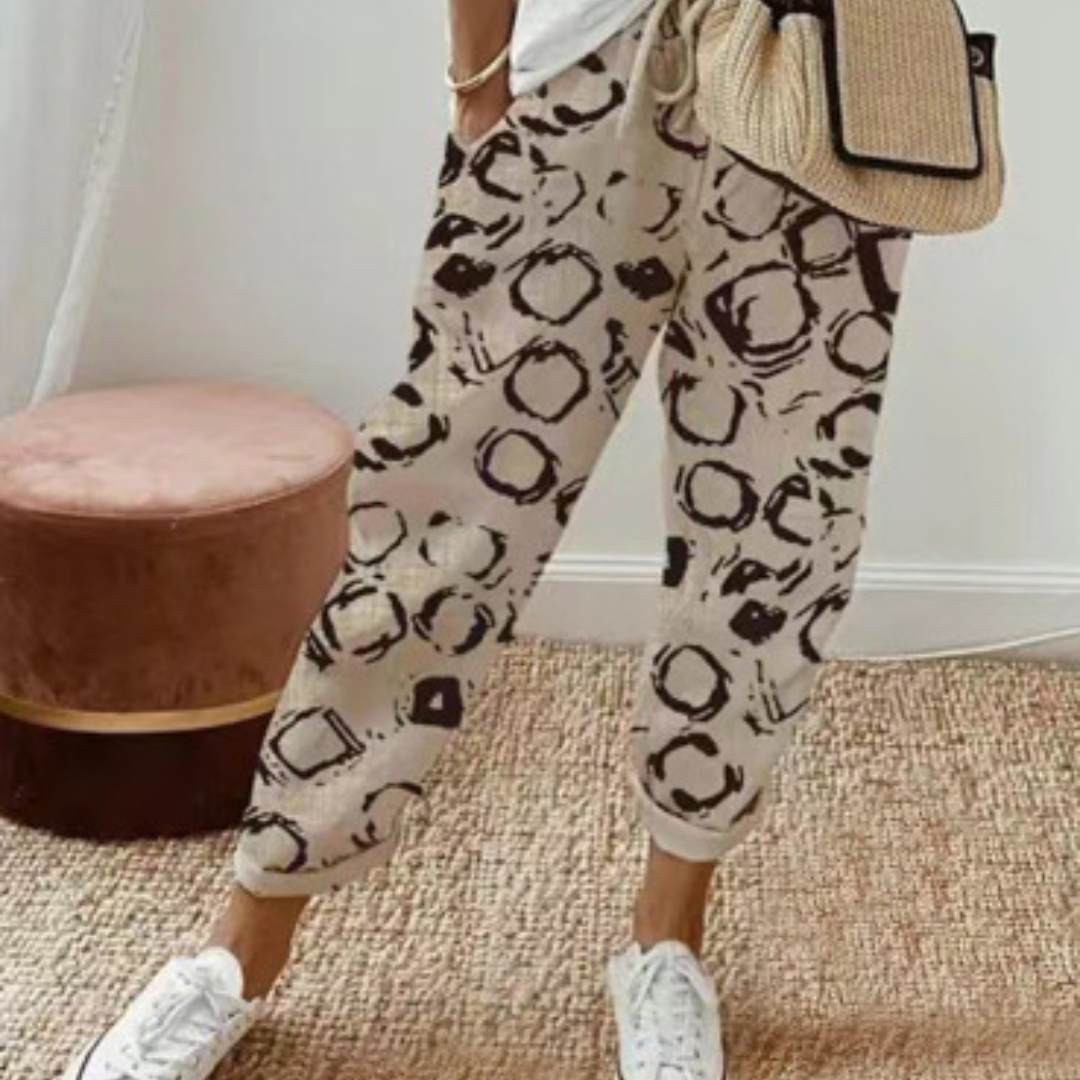 Pantalon Court Décontracté À Pompons Pour Femme | Jambe Large