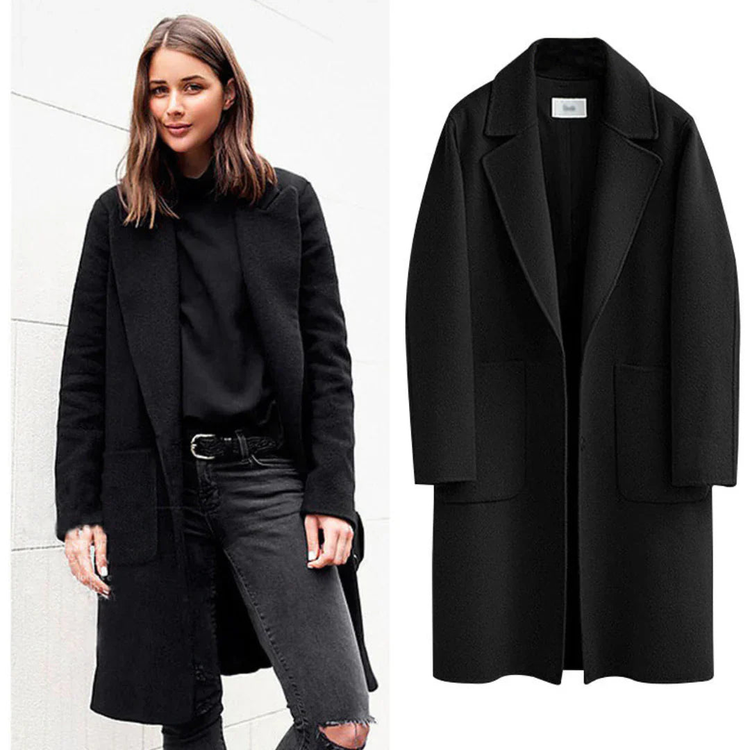 Femmes Manches Longues Manteau Trench Chaud | Hiver